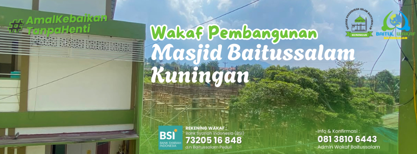 Wakaf Pembangunan Masjid Baitussalam